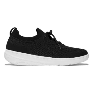 FitFlop Women's SUPER-Q Knit Laced Black/White