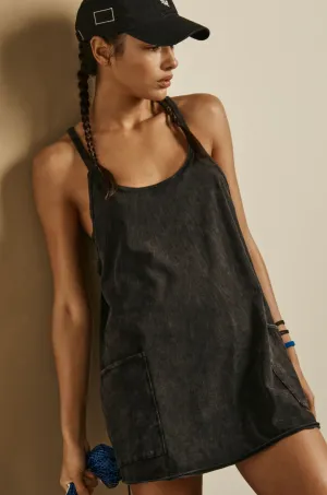 FREE PEOPLE Hot Shot Mini Dress - Black