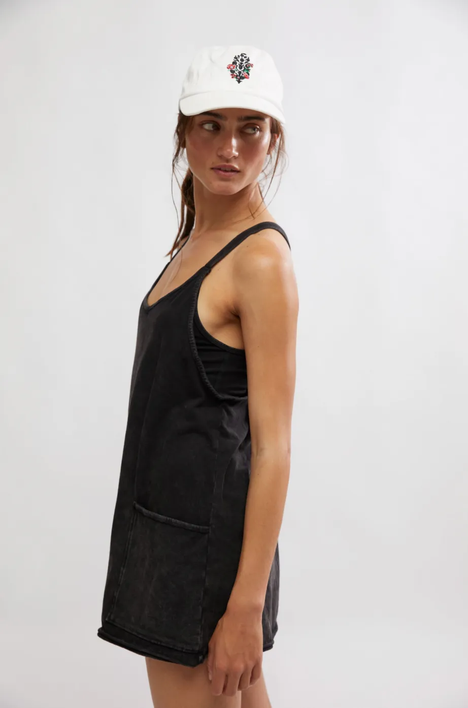 FREE PEOPLE Hot Shot Mini Dress - Black