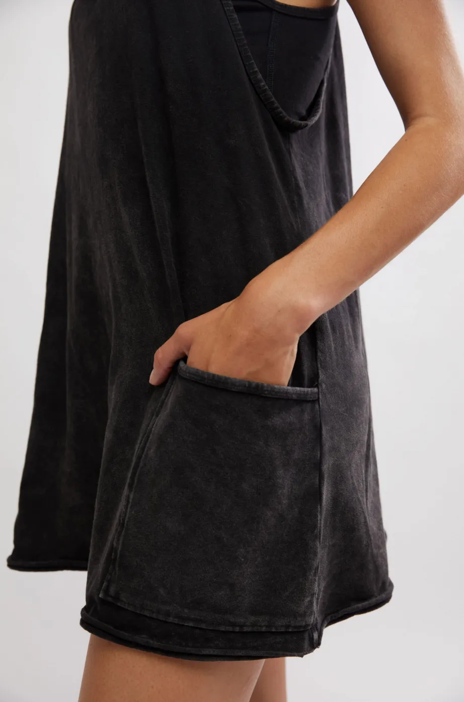 FREE PEOPLE Hot Shot Mini Dress - Black