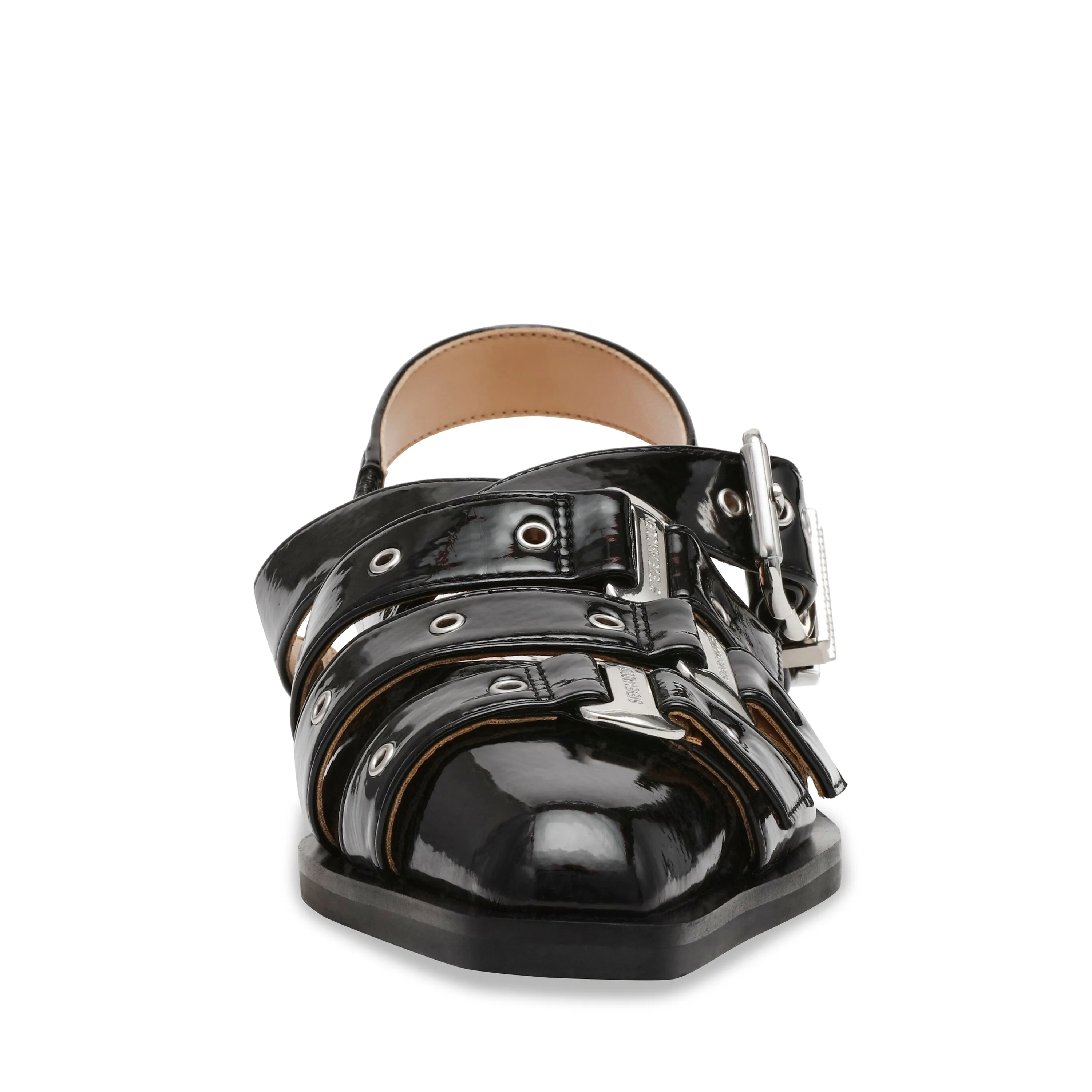 Gari Flat Shoe BLACK CRINKLE