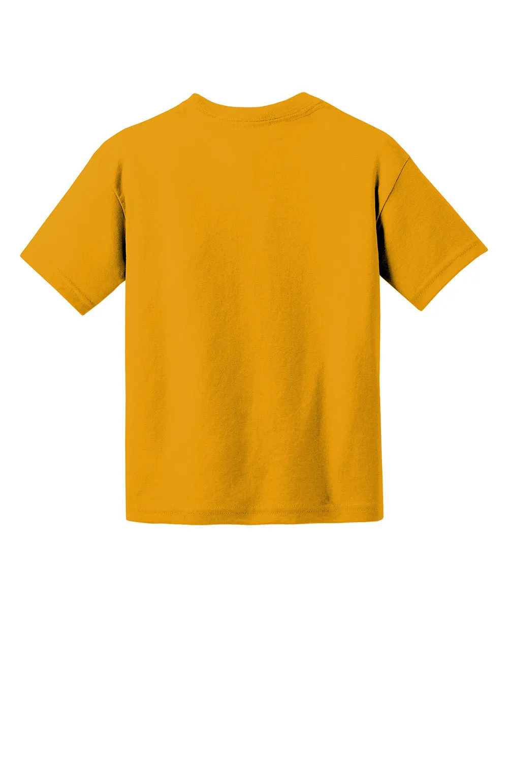 Gildan Youth DryBlend Moisture Wicking Short Sleeve Crewneck T-Shirt - Gold