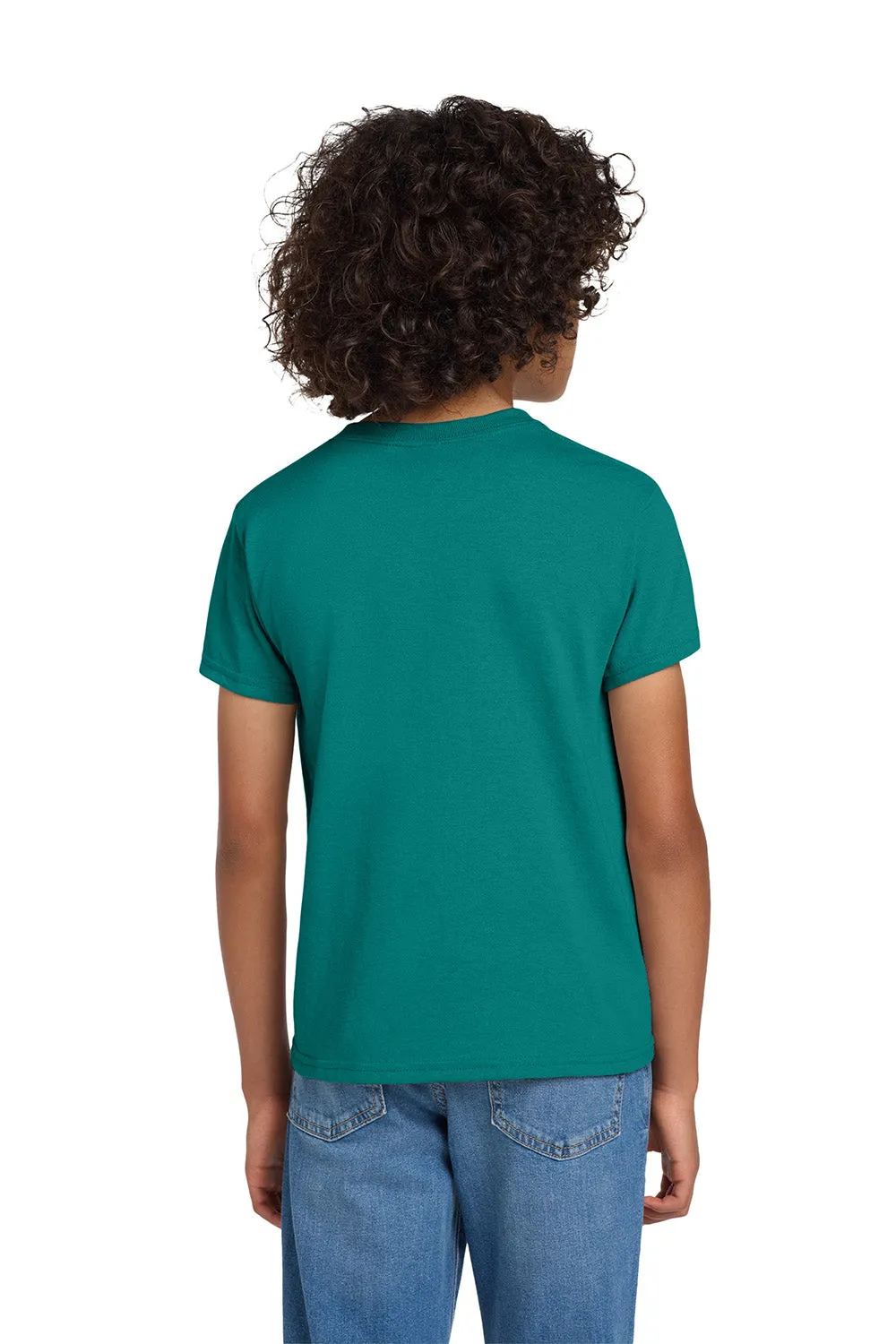 Gildan Youth DryBlend Moisture Wicking Short Sleeve Crewneck T-Shirt - Jade Dome Green