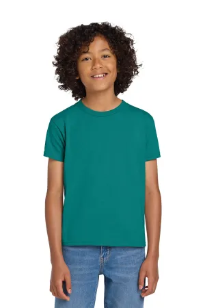 Gildan Youth DryBlend Moisture Wicking Short Sleeve Crewneck T-Shirt - Jade Dome Green