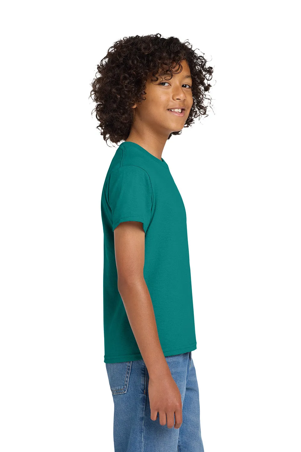 Gildan Youth DryBlend Moisture Wicking Short Sleeve Crewneck T-Shirt - Jade Dome Green