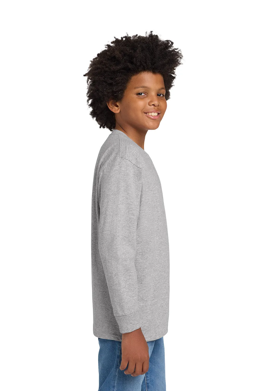 Gildan Youth Long Sleeve Crewneck T-Shirt - Sport Grey
