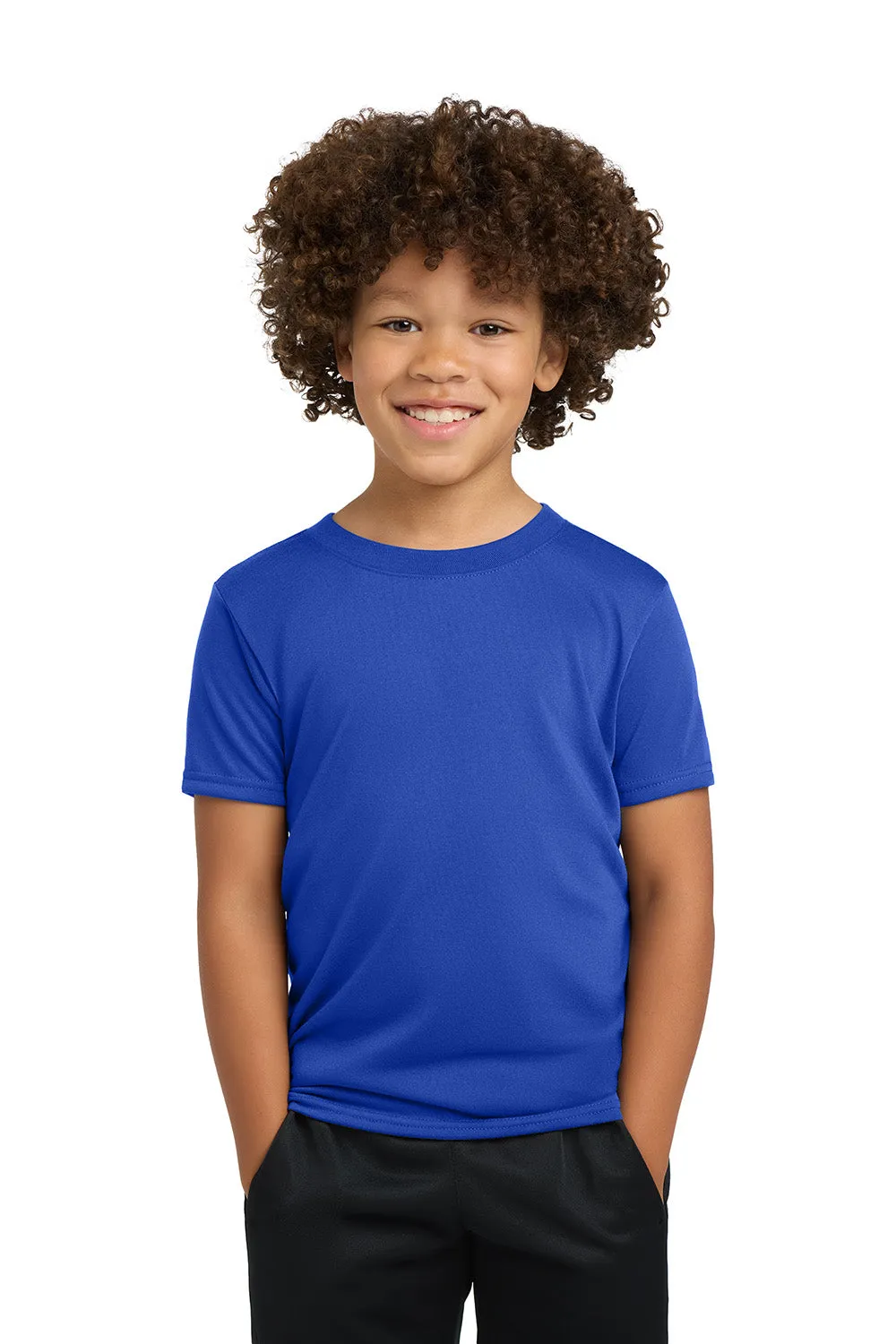 Gildan Youth Performance Jersey Moisture Wicking Short Sleeve Crewneck T-Shirt - Royal Blue