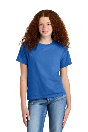 Gildan Youth Softstyle CVC Short Sleeve Crewneck T-Shirt - Royal Blue Mist