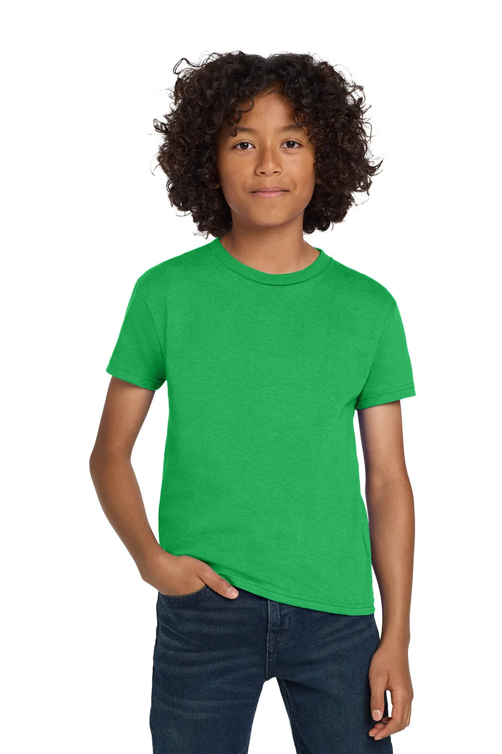 Hanes Youth ComfortSoft Short Sleeve Crewneck T-Shirt - Kelly Green