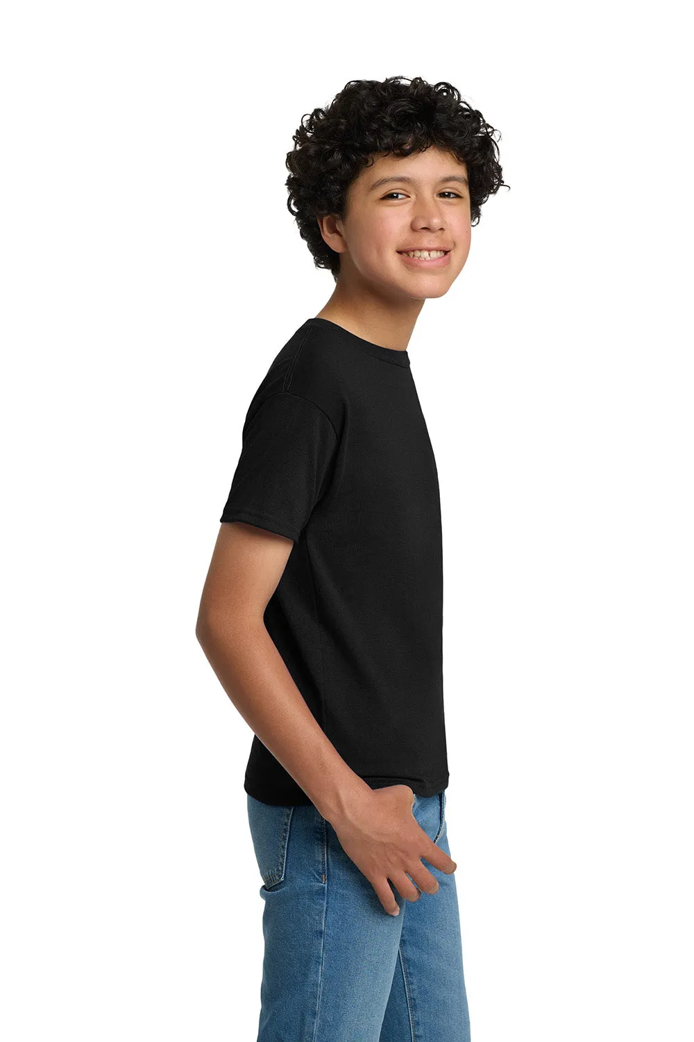 Hanes Youth EcoSmart Short Sleeve Crewneck T-Shirt - Black