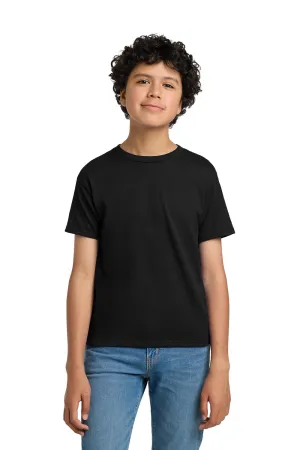 Hanes Youth EcoSmart Short Sleeve Crewneck T-Shirt - Black