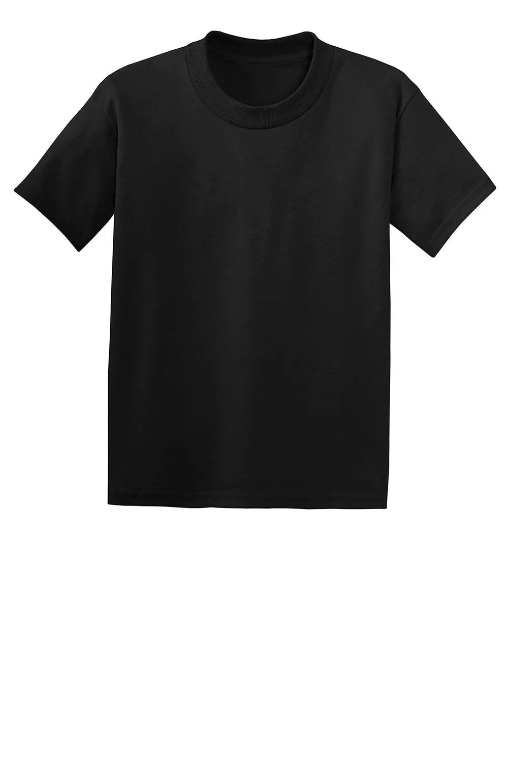 Hanes Youth EcoSmart Short Sleeve Crewneck T-Shirt - Black