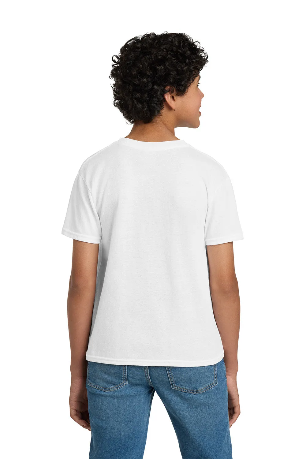 Hanes Youth EcoSmart Short Sleeve Crewneck T-Shirt - White