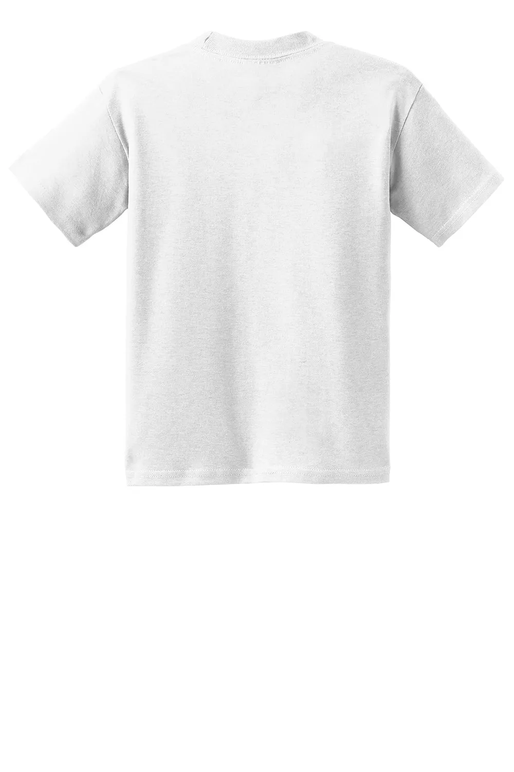 Hanes Youth EcoSmart Short Sleeve Crewneck T-Shirt - White