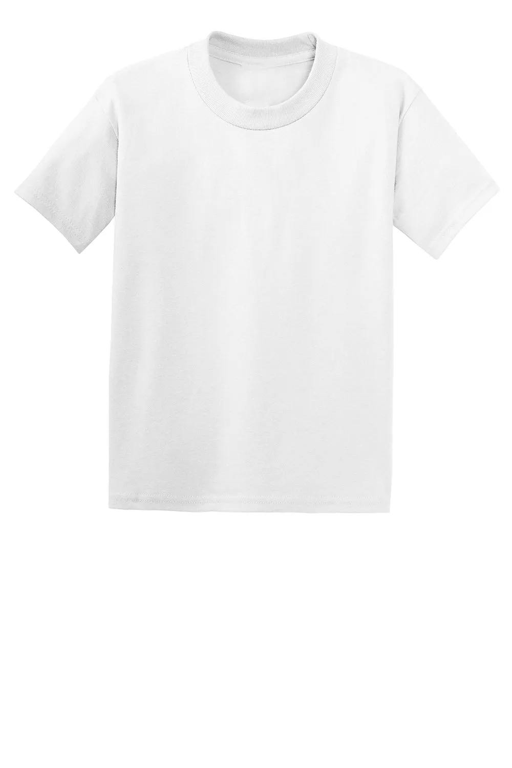 Hanes Youth EcoSmart Short Sleeve Crewneck T-Shirt - White