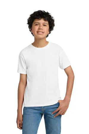 Hanes Youth EcoSmart Short Sleeve Crewneck T-Shirt - White