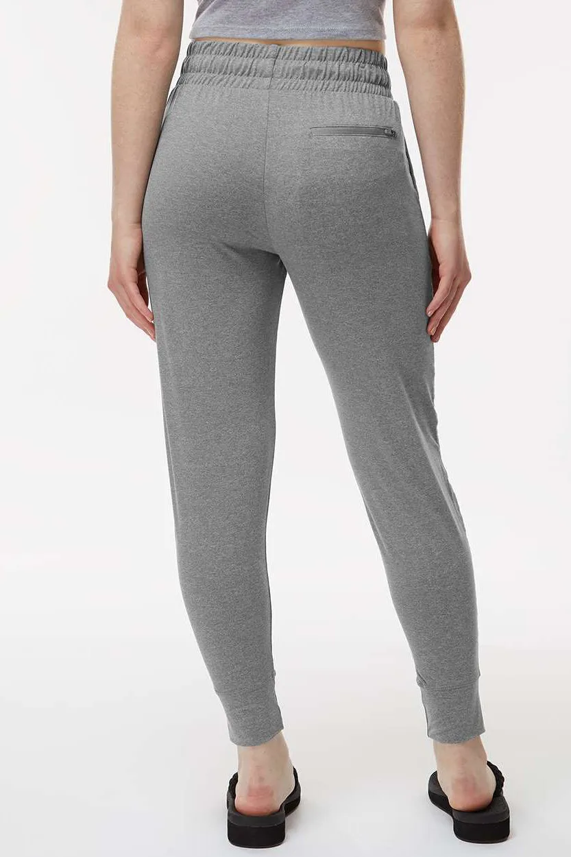 Holloway Womens Eco Revive Ventura Moisture Wicking Jogger Sweatpants w/ Pockets - Heather Grey