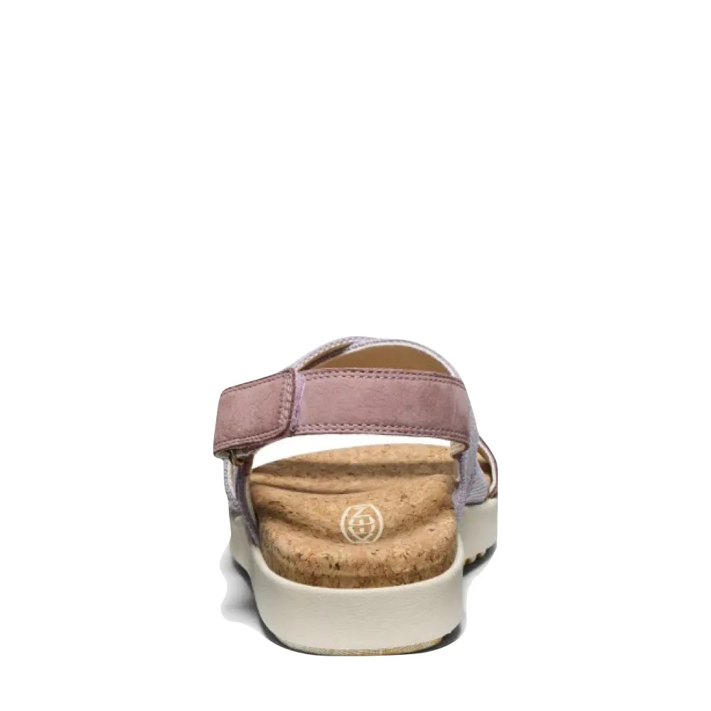 KEEN Women's Elle Criss Cross Sandal in Thistle/Toadstool