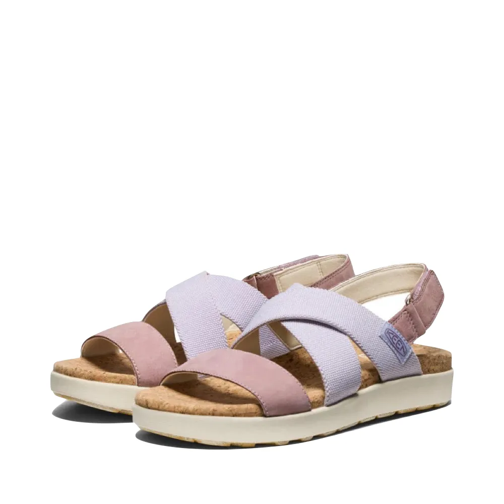 KEEN Women's Elle Criss Cross Sandal in Thistle/Toadstool