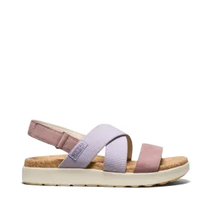 KEEN Women's Elle Criss Cross Sandal in Thistle/Toadstool