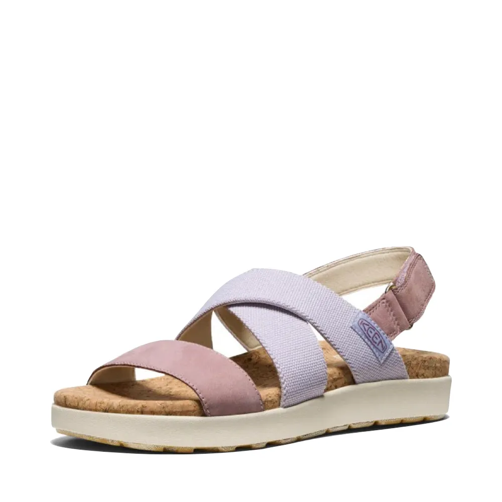 KEEN Women's Elle Criss Cross Sandal in Thistle/Toadstool