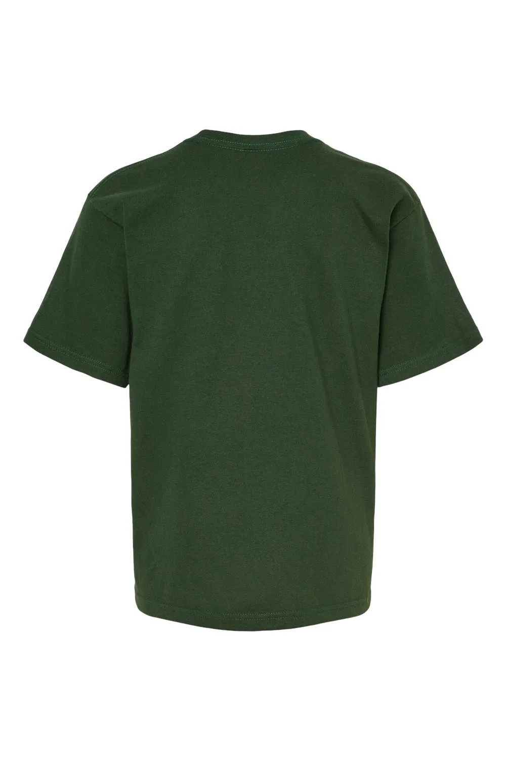 M&O Youth Gold Soft Touch Short Sleeve Crewneck T-Shirt - Forest Green