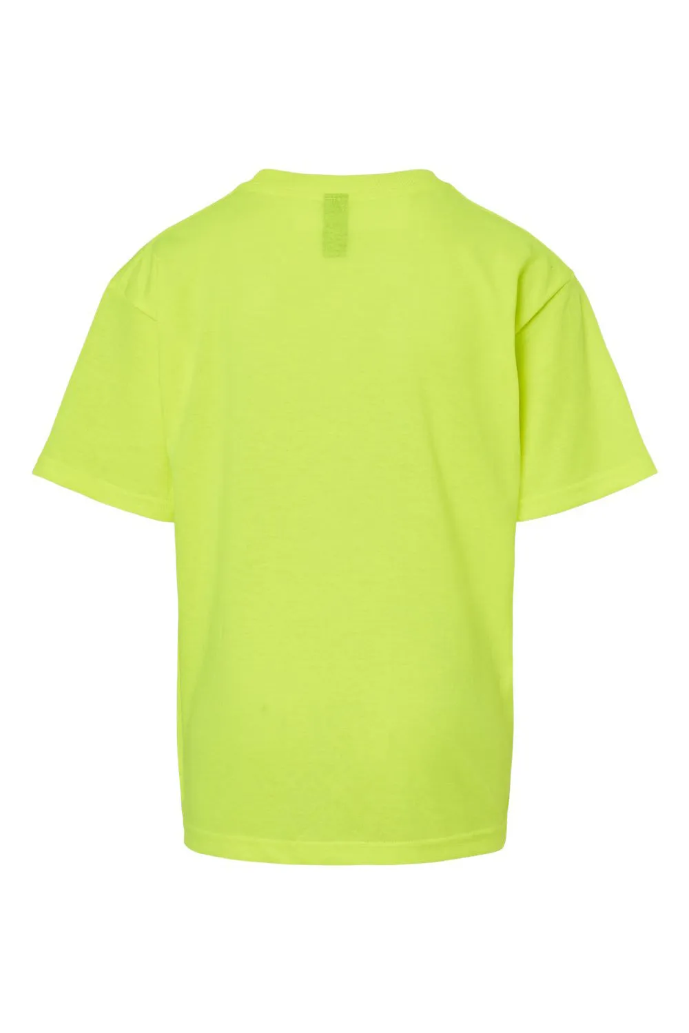 M&O Youth Gold Soft Touch Short Sleeve Crewneck T-Shirt - Safety Green
