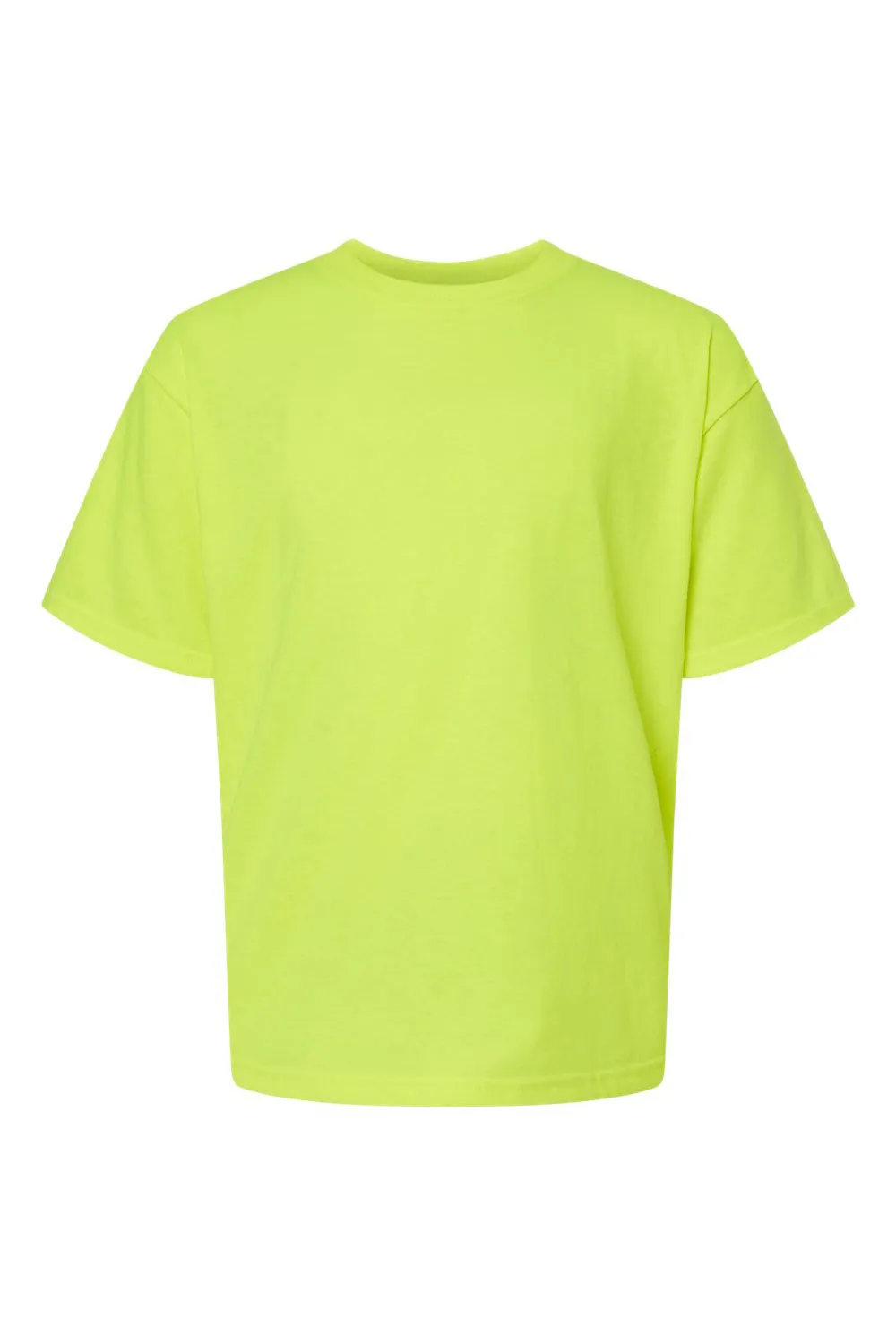 M&O Youth Gold Soft Touch Short Sleeve Crewneck T-Shirt - Safety Green