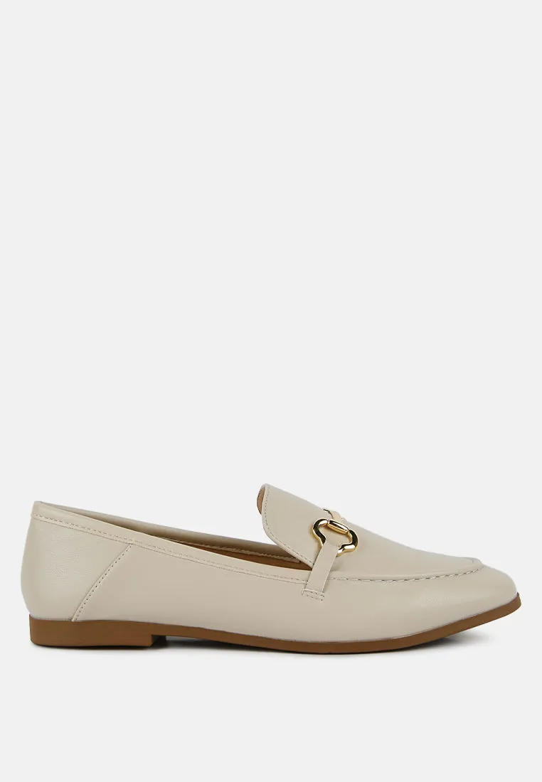 maurice semi casual faux leather loafers