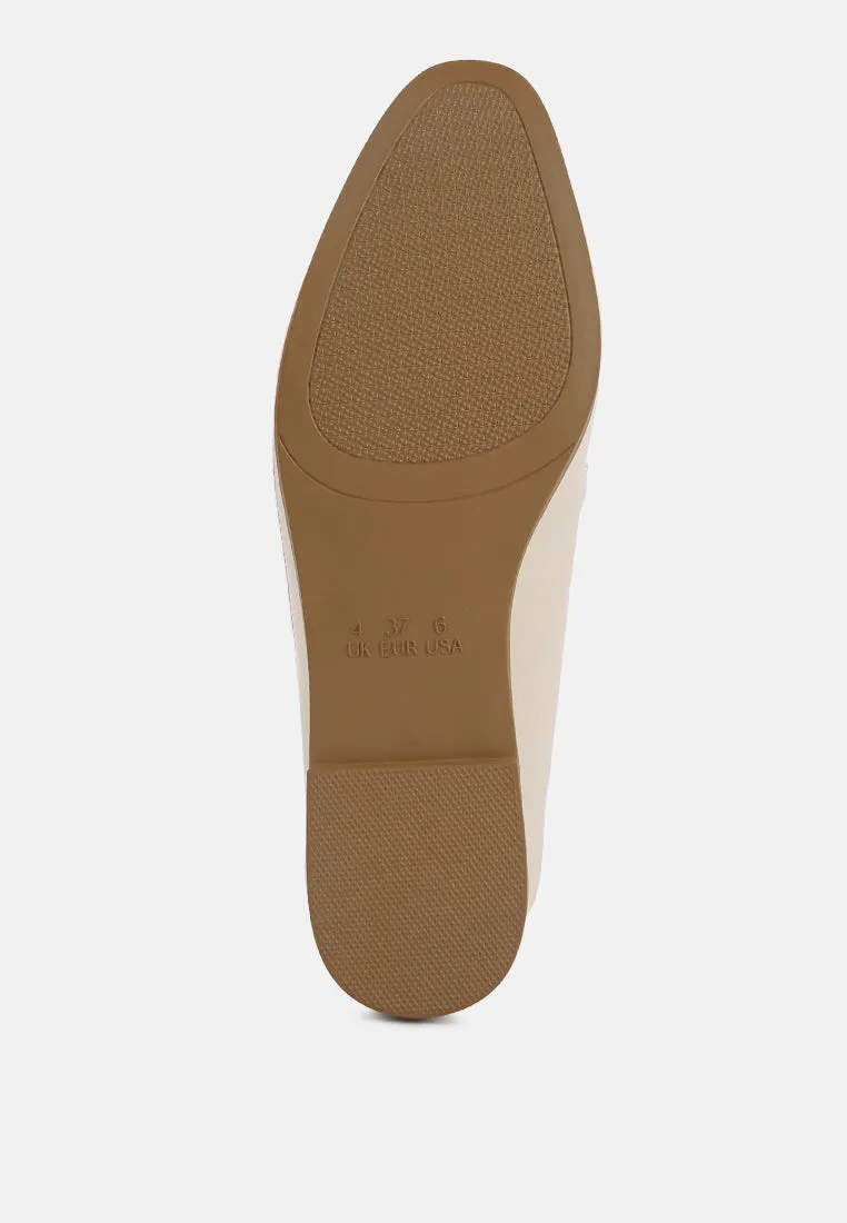 maurice semi casual faux leather loafers