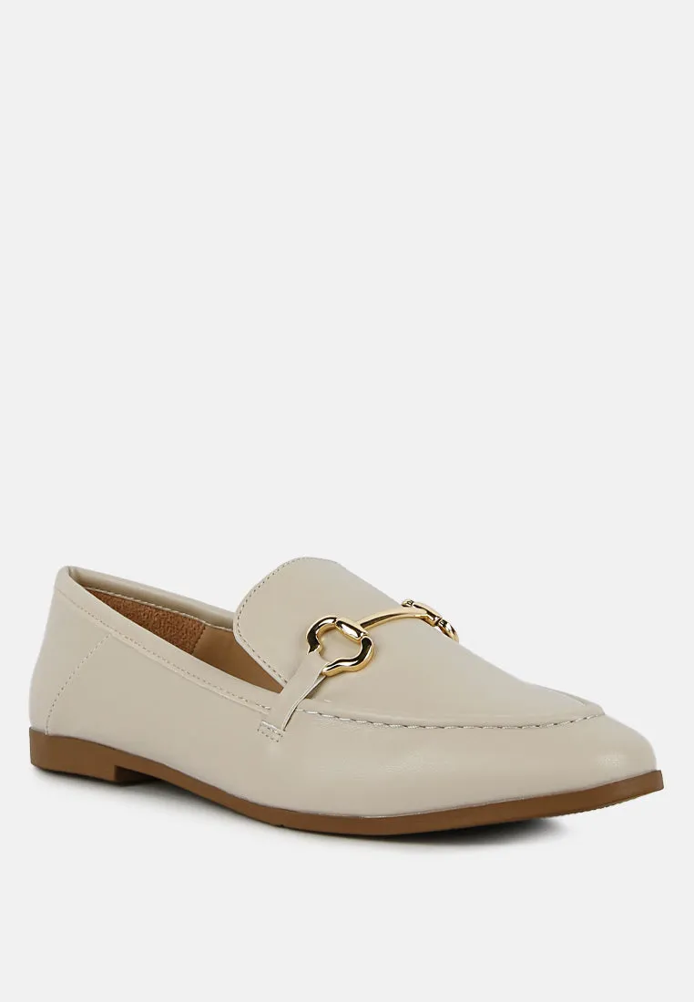 maurice semi casual faux leather loafers