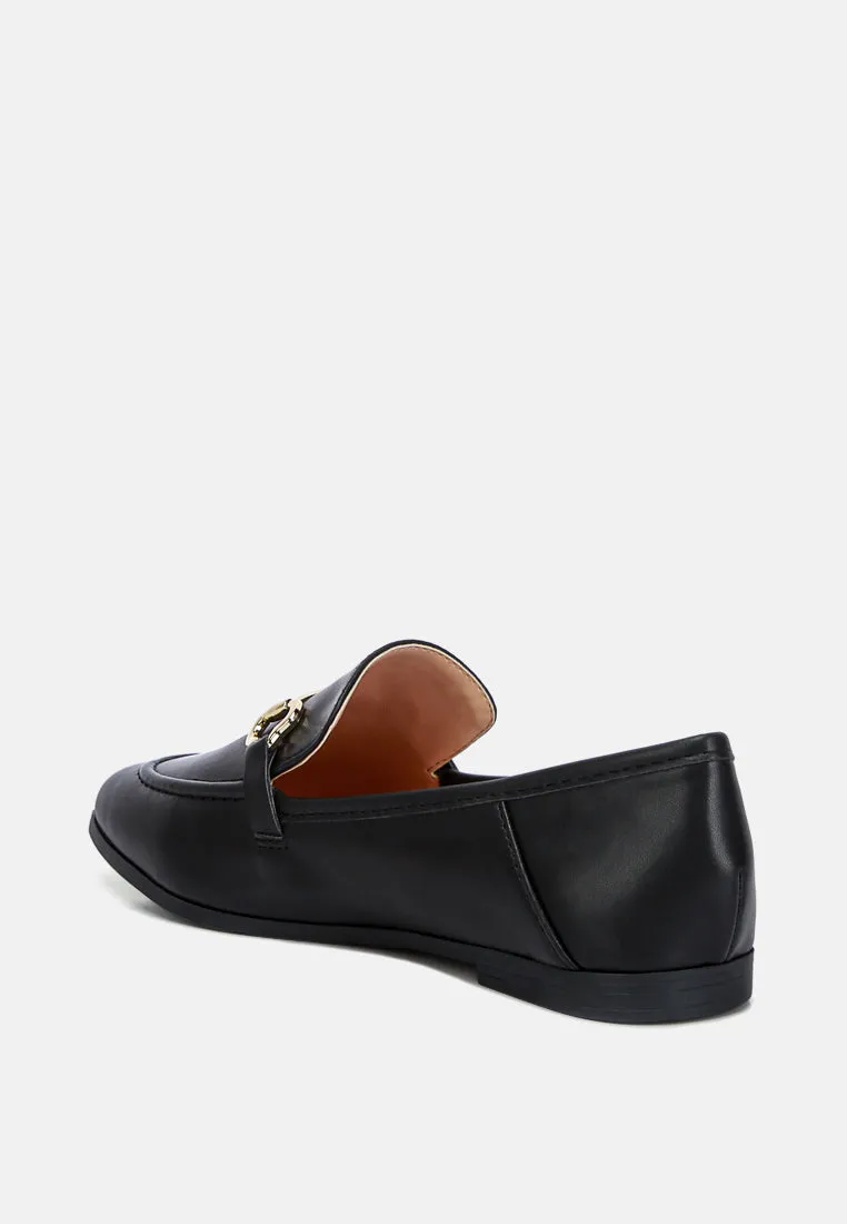 maurice semi casual faux leather loafers