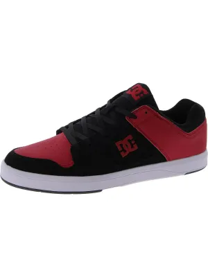 Mens Leather Lace-Up Skate Shoes