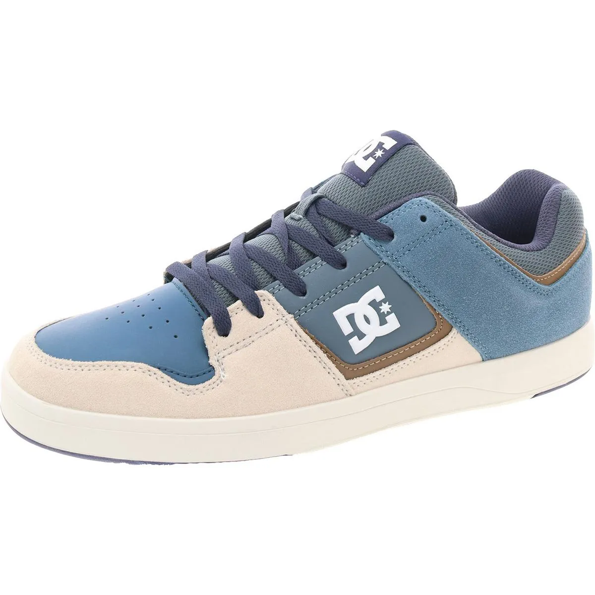 Mens Leather Lace-Up Skate Shoes