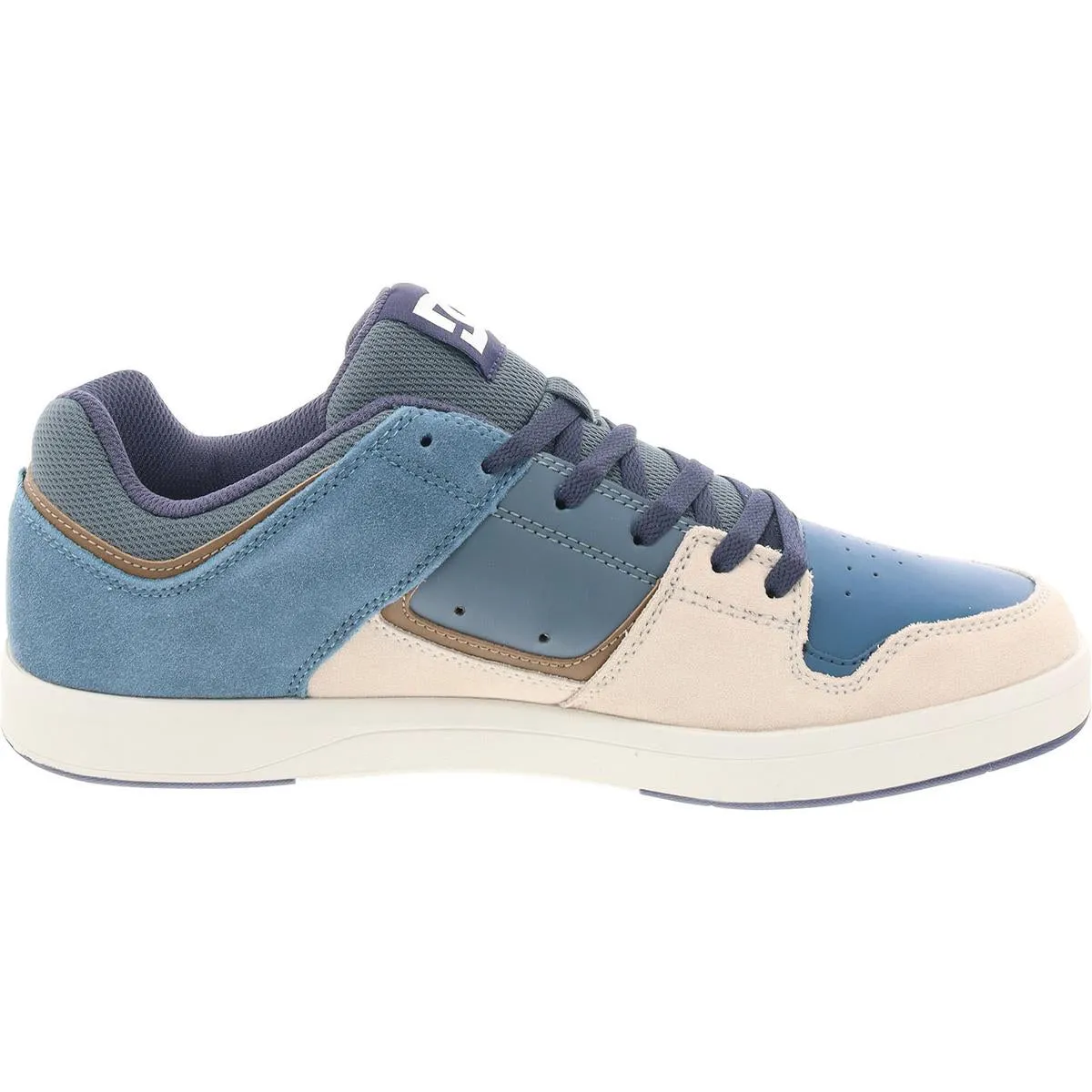 Mens Leather Lace-Up Skate Shoes