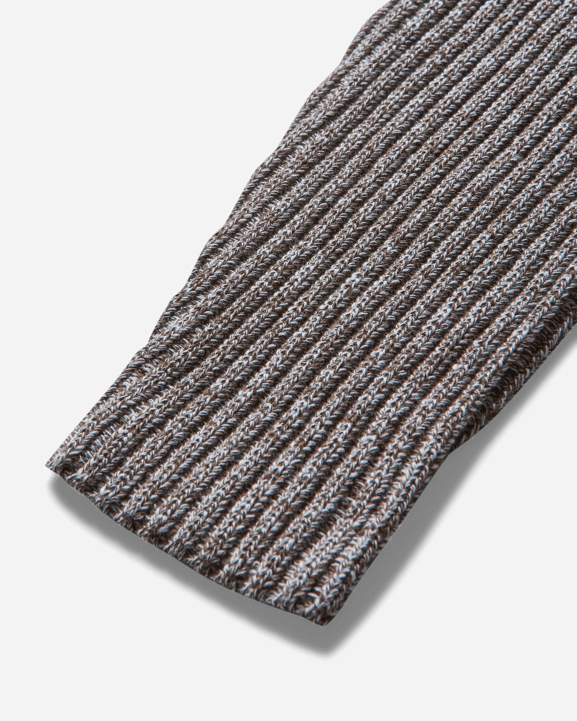 Men's Rib Knit Cardigan Brown