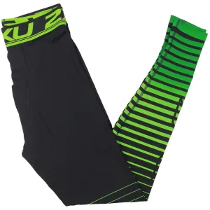 Mens Striped Nylon Athletic Leggings