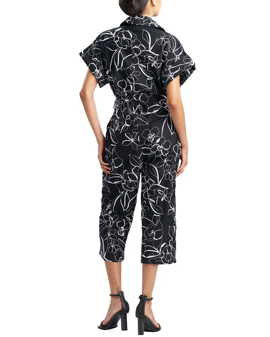 Natori Flower Stencil Jumpsuit