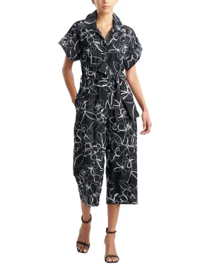 Natori Flower Stencil Jumpsuit