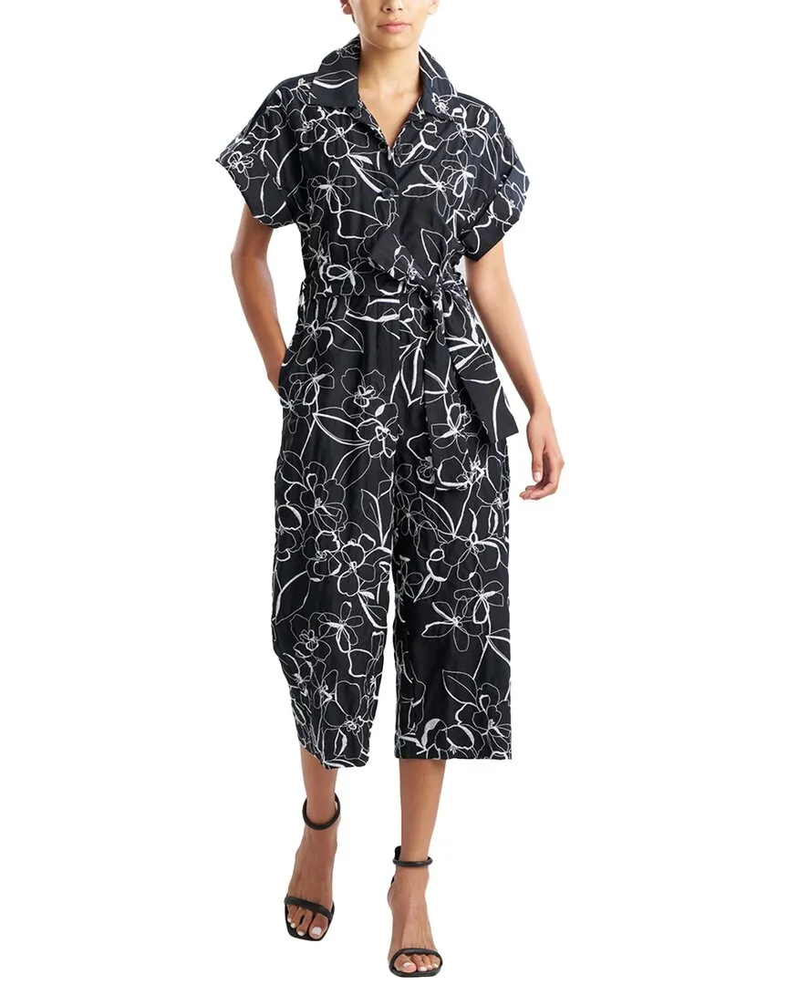 Natori Flower Stencil Jumpsuit