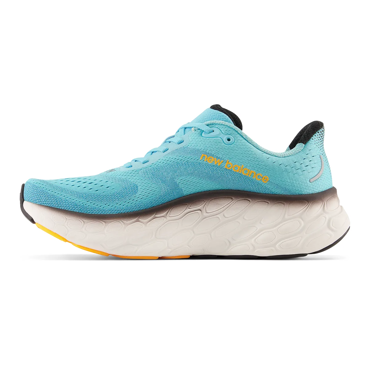 New Balance Fresh Foam X More V4 - Summer Aqua - Black - Hot Marigold
