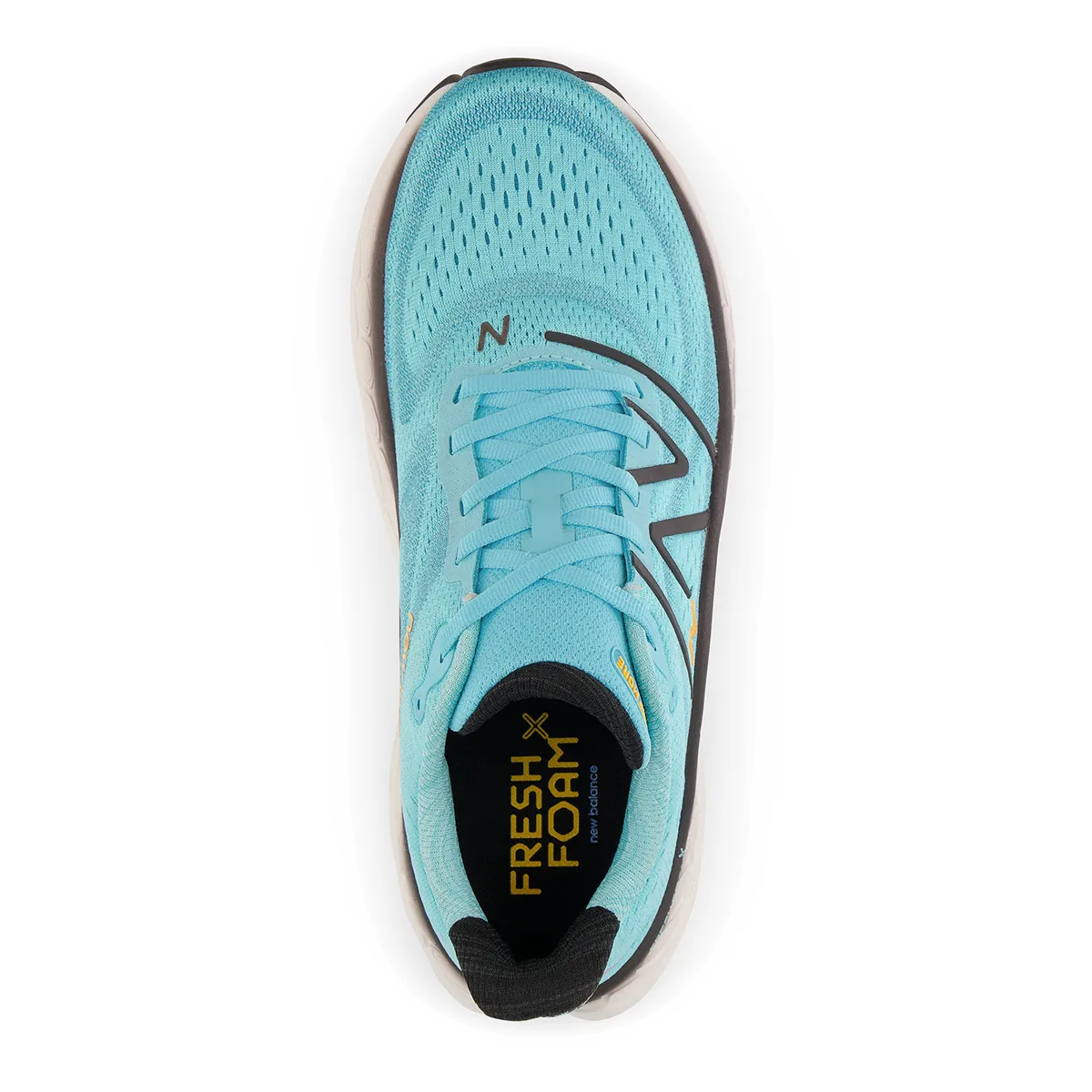 New Balance Fresh Foam X More V4 - Summer Aqua - Black - Hot Marigold
