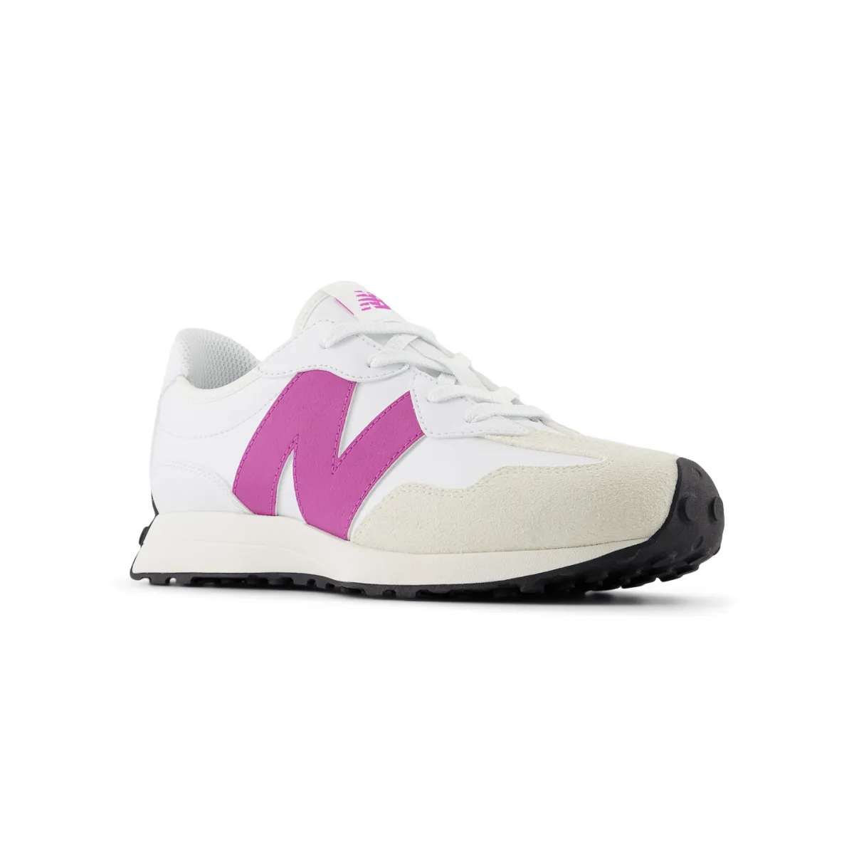 New Balance Kid's (Grade School) GS327ST White/Passion Fruit New Balance Shoes