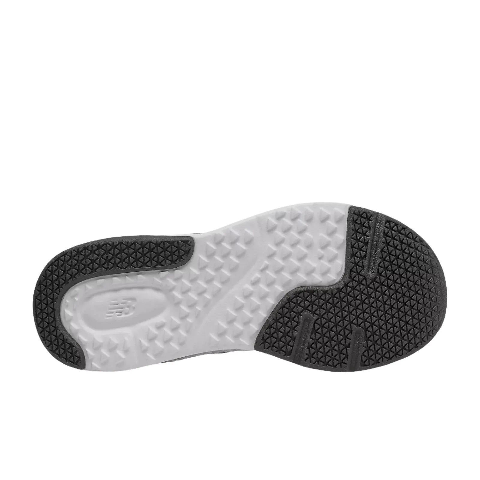 New Balance Shoes Kid's Dynasoft PT545BO1 Bungee Lace with Top Strap Black/White/Silver Metallic (10.5c-3Y)