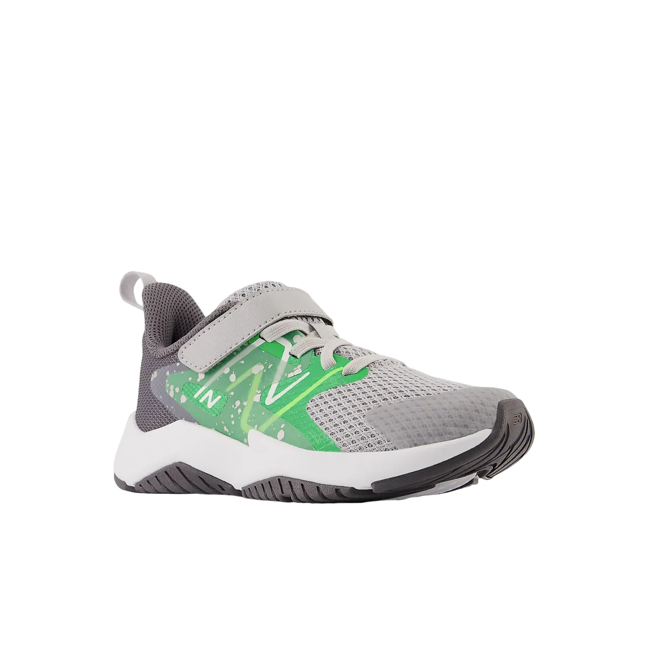 New Balance Shoes Rave Run v2 Bungee Lace with Top Strap Raincloud Green (10.5c-3Y)