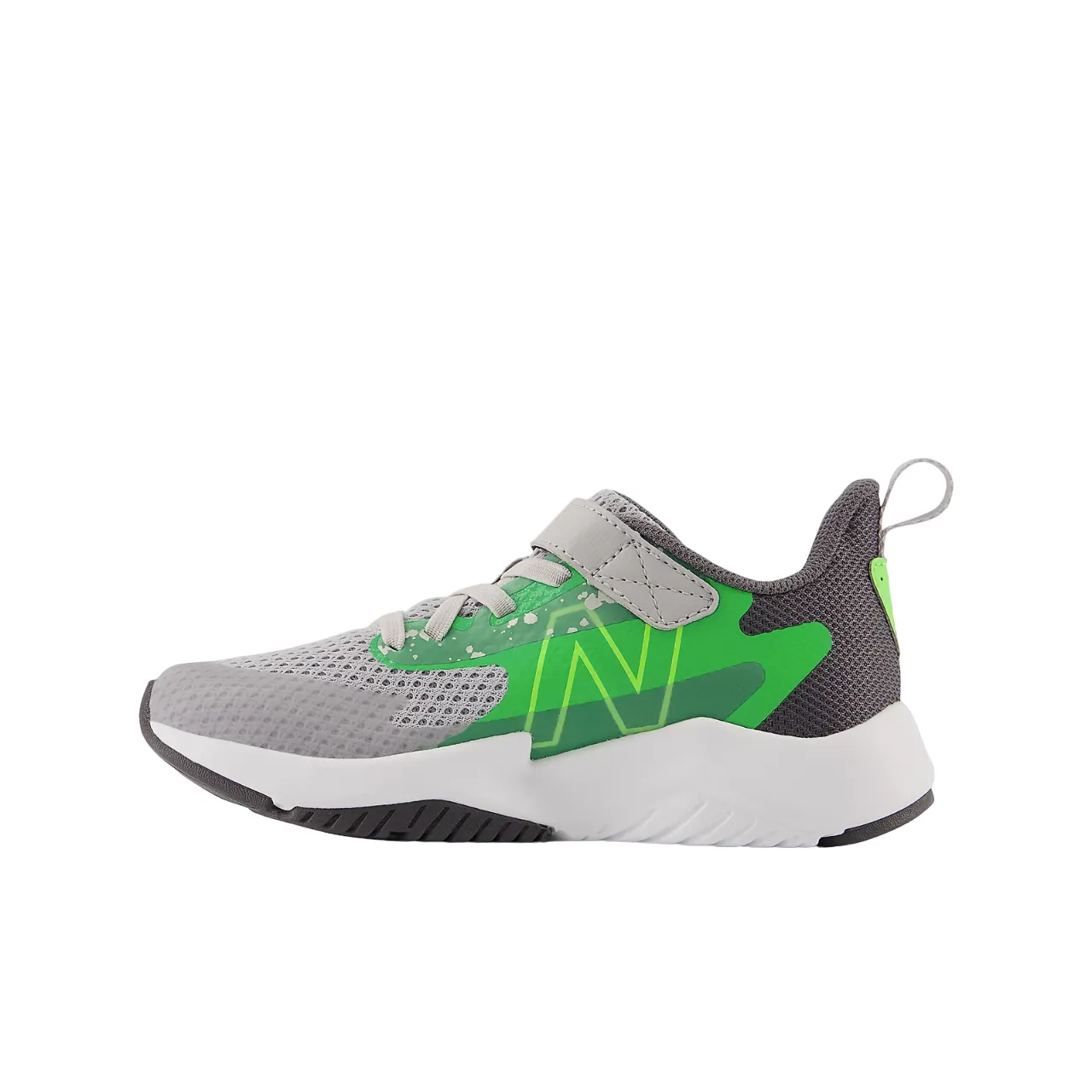 New Balance Shoes Rave Run v2 Bungee Lace with Top Strap Raincloud Green (10.5c-3Y)