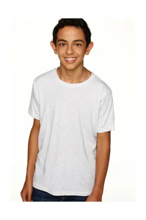 Next Level Youth Jersey Short Sleeve Crewneck T-Shirt - Heather White