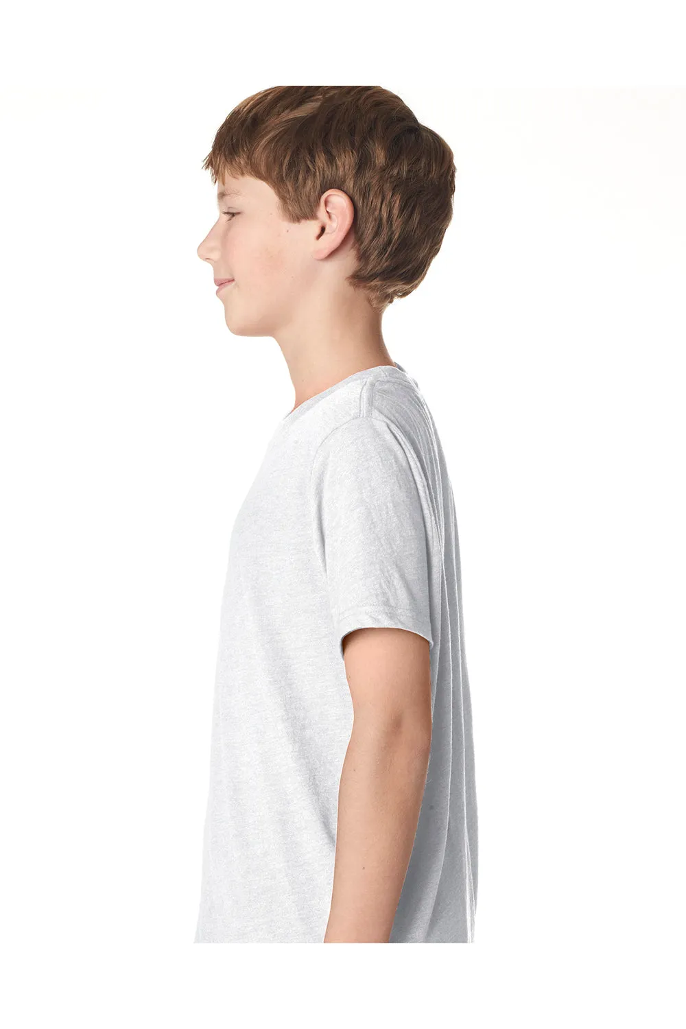 Next Level Youth Jersey Short Sleeve Crewneck T-Shirt - Heather White