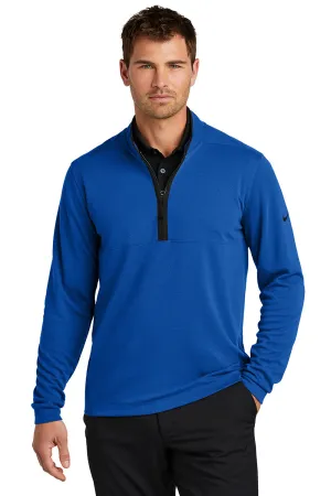 Nike Mens Textured 1/4 Zip Sweatshirt - Gym Blue