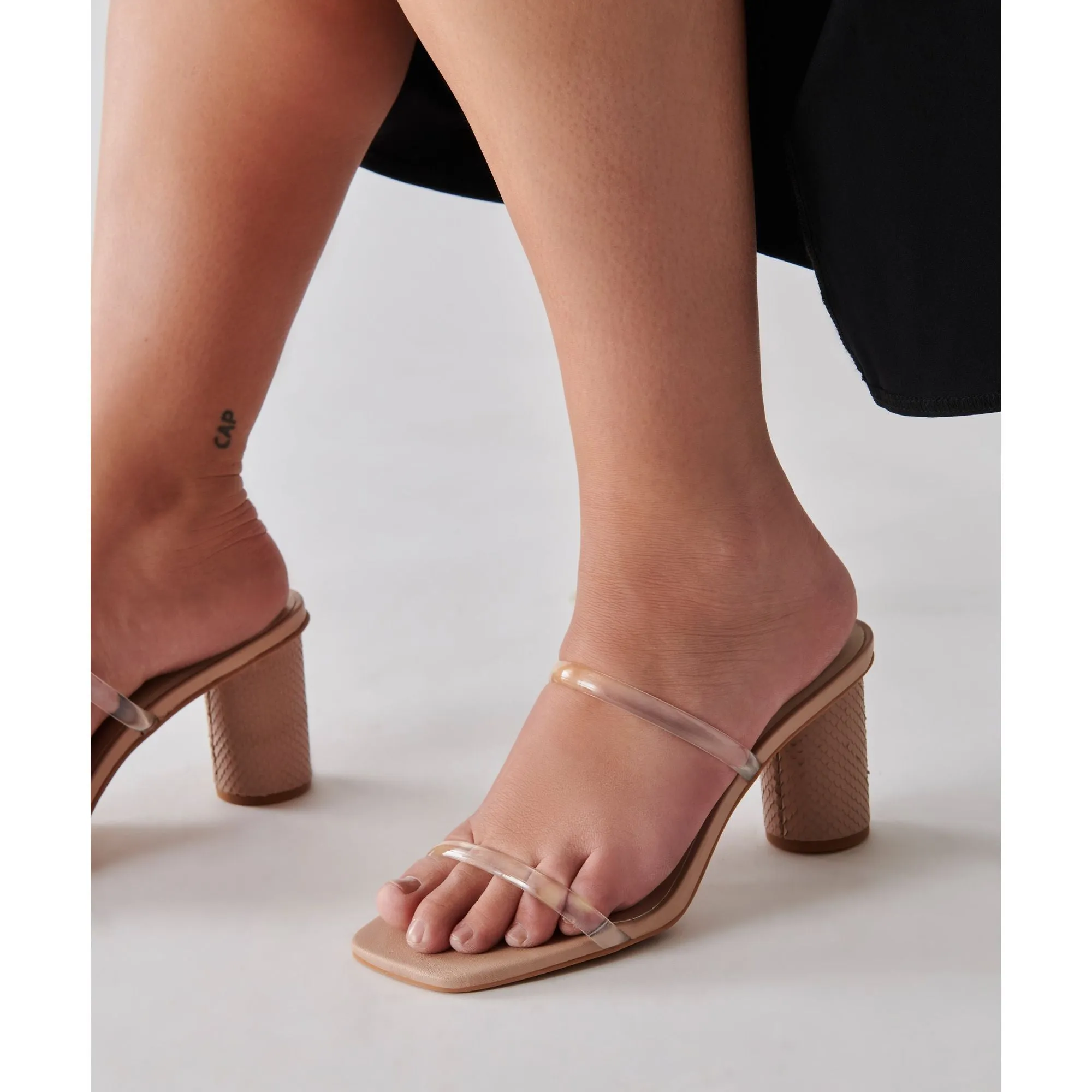 Noles Heels Nude Crystal